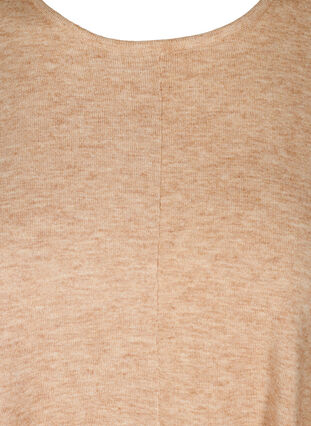 Short-sleeved knitted poncho with round neck, Nomad Mel., Packshot image number 2