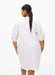 Cotton shirt dress with broderie anglaise, Off White, Model image number 1