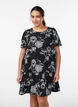 Viscose dress with cutline, Black, Model image number 0