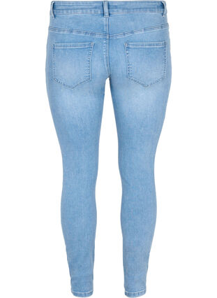 	 Extra slim Sanna jeans with embroidery detail, Light blue, Packshot image number 1