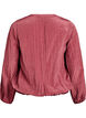 Blouse with V-neck and crinkled texture, Rose, Packshot image number 1