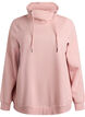 Sweatshirt with high collar and pockets, Red, Packshot image number 0