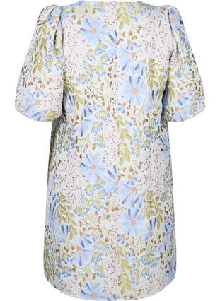 Jacquard dress with 1/2 sleeves, Wild Flower AOP, Packshot image number 1
