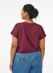 Short-sleeved cotton blend t-shirt, Dark Bordeaux, Model image number 2