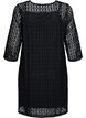  Lace dress with 3/4 sleeves, Black, Packshot image number 1