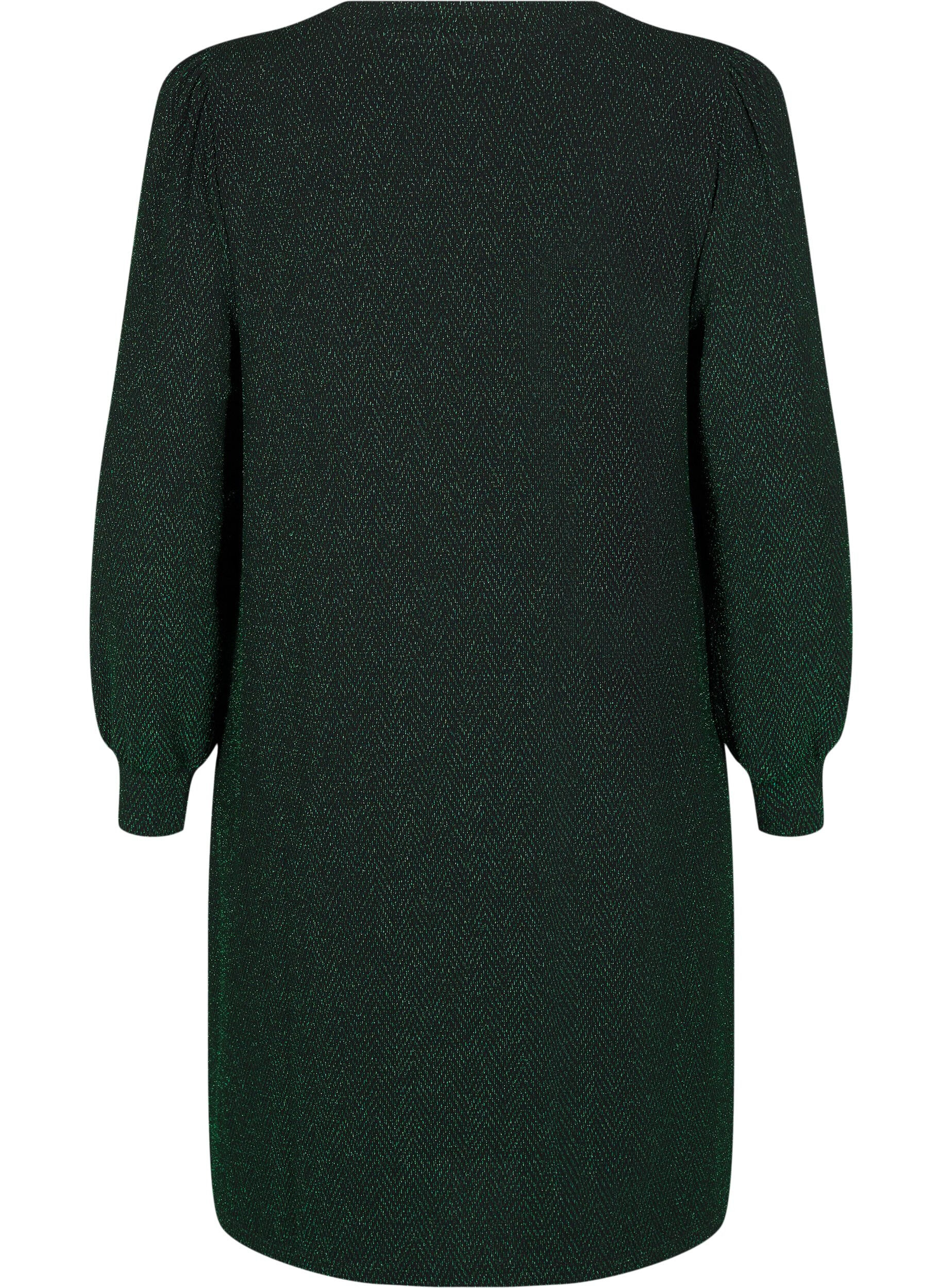 Zizzifashion Dress with zigzag pattern and glitter, Scarab ZigZagShimmer, Packshot image number 1