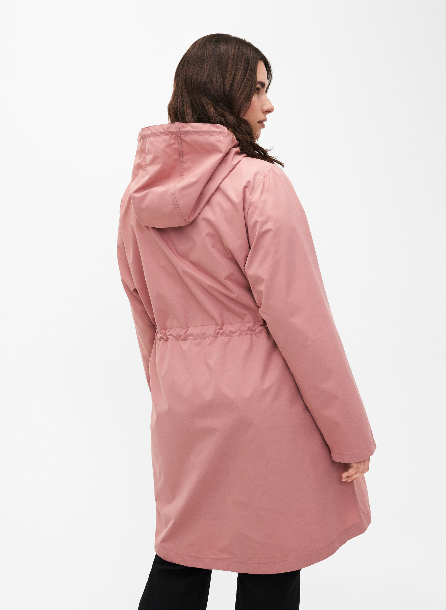 Zizzifashion FLASH - Water-repellent parka with hood, Ash Rose, Model image number 1