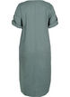 Long short-sleeved shirt dress, Balsam Green, Packshot image number 1