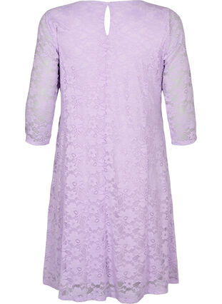 Lace dress with 3/4 sleeves, Lavendula, Packshot image number 1