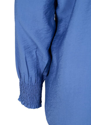 Viscose shirt with smock sleeves, Coastal Fjord, Packshot image number 3
