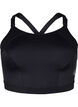CORE, SUPER HIGH, SPORTS BRA - Sports bra with adjustable shoulder straps, Black, Packshot image number 0