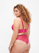 Brazilian lace panties with regular waist, Pink, Model image number 1