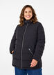 Short puffer jacket with pockets, Black, Model image number 0