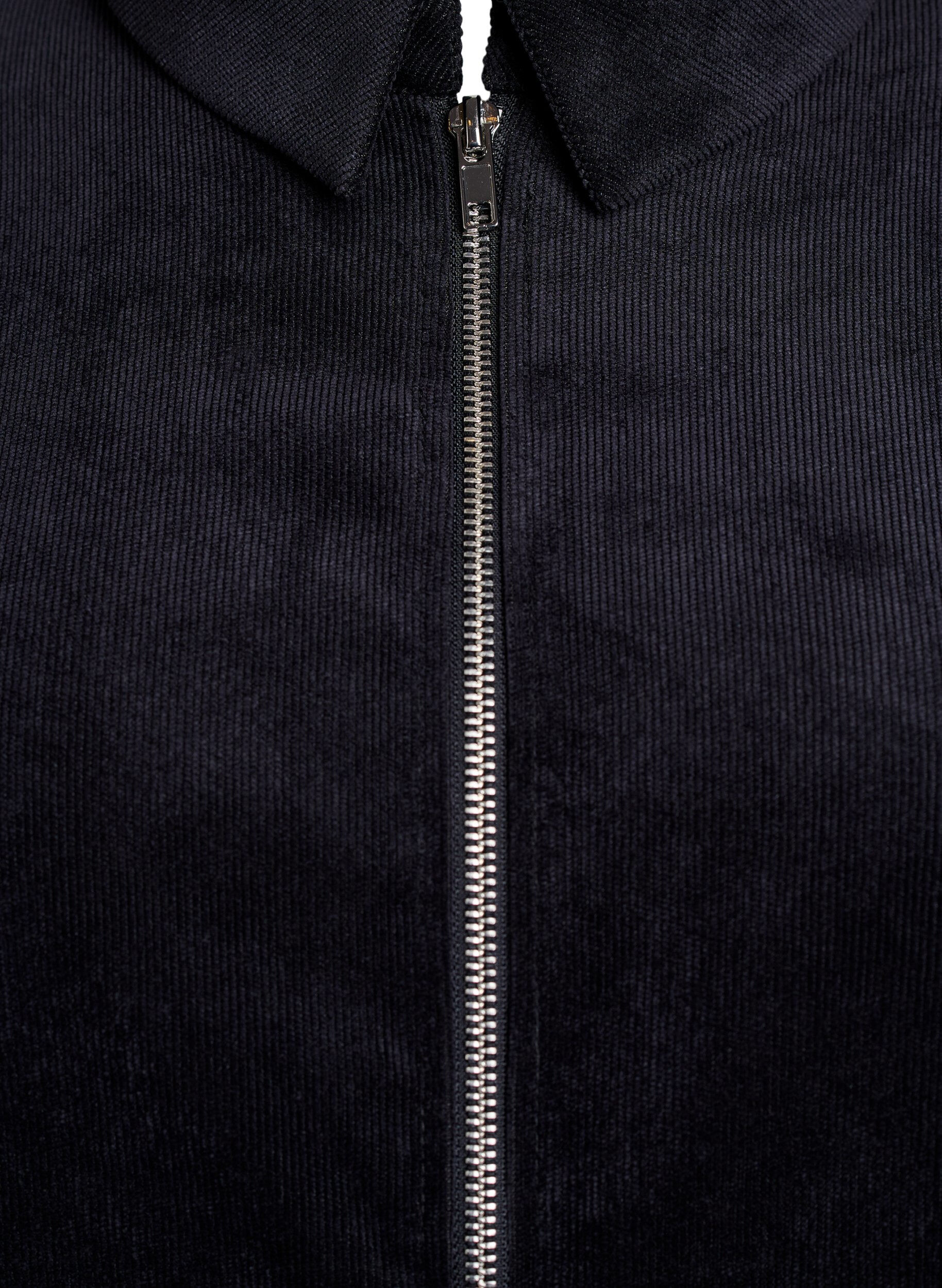 ZizzifashionVelvet dress with zipper and 3/4 sleeves, Black, Packshot image number 2