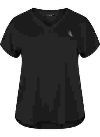 Short sleeve sport t-shirt with v-neck