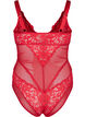 Lace bodystocking with mesh, Rhythmic Red, Packshot image number 1