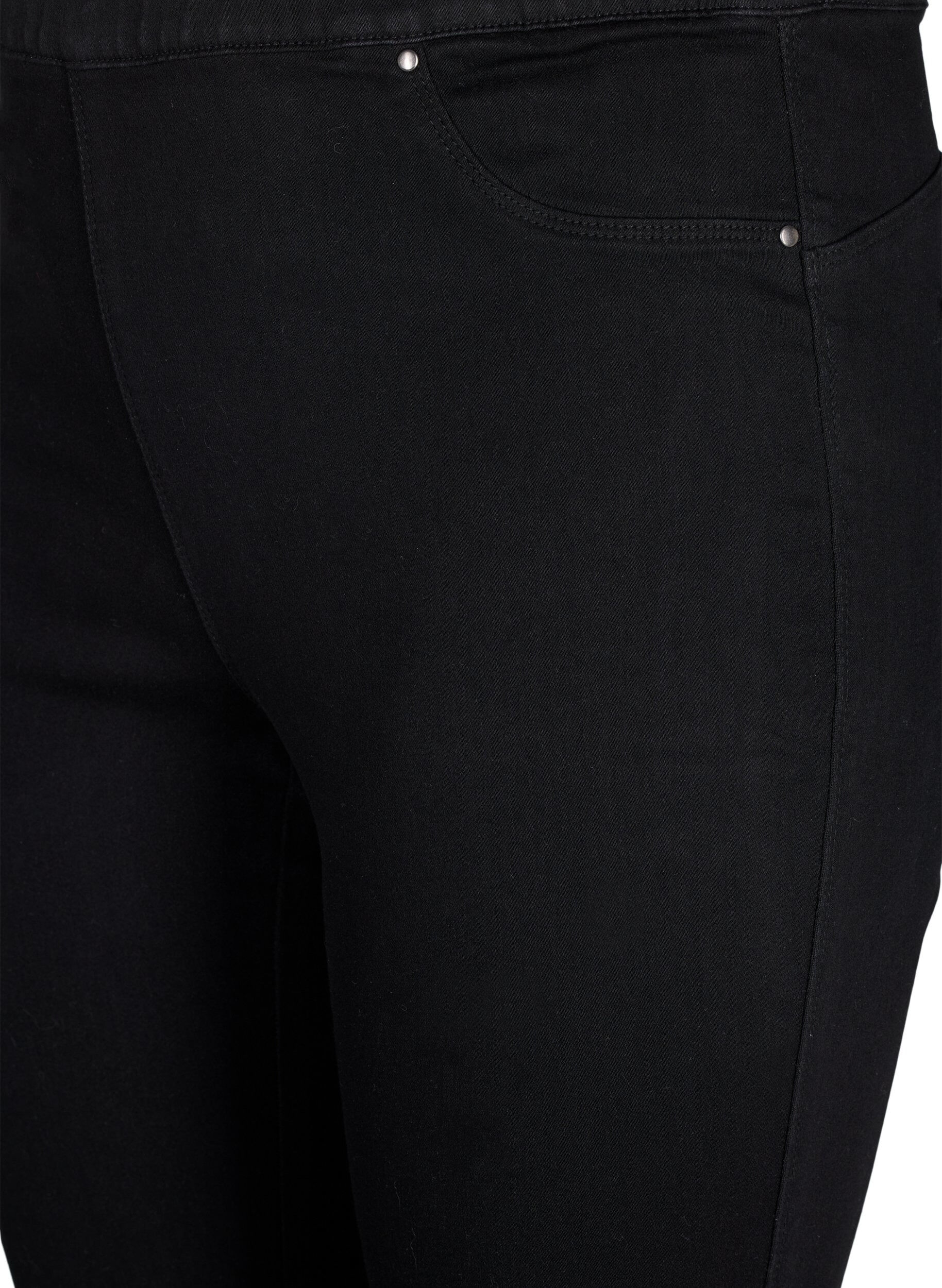 ZizzifashionHigh-waisted jeggings, Black, Packshot image number 2