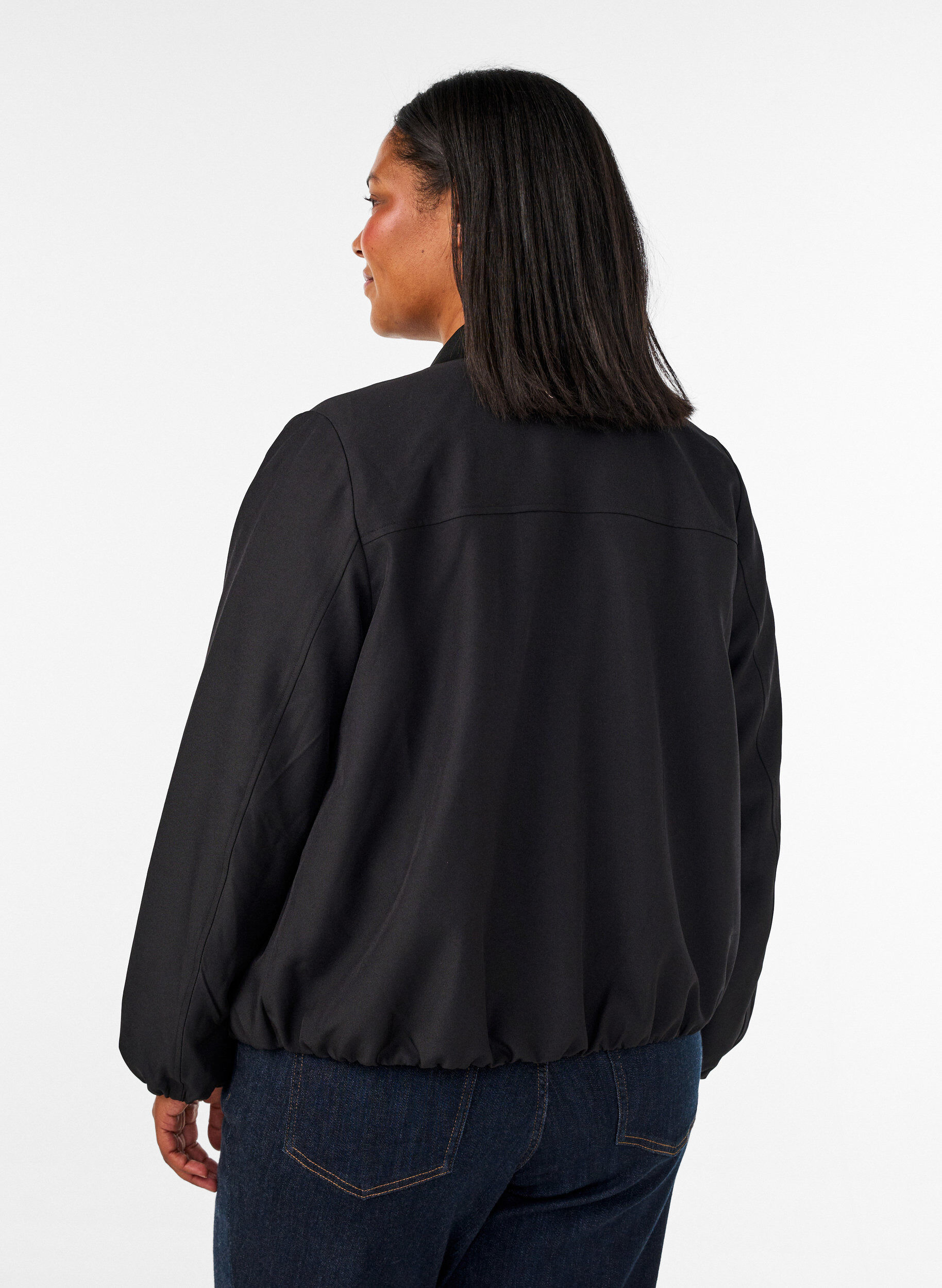 ZizzifashionLightweight jacket with a balloon silhouette, Black, Model image number 2