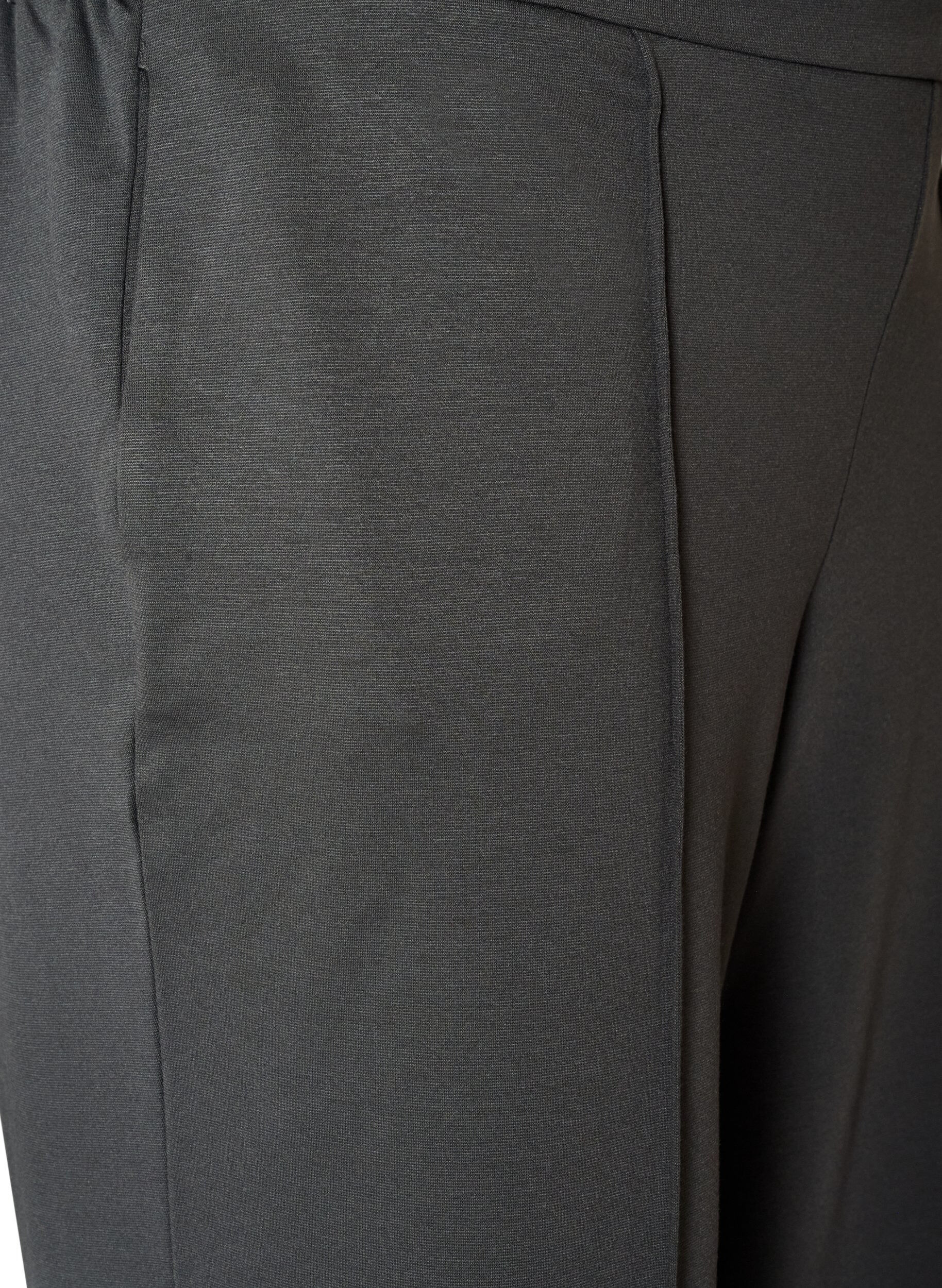 ZizzifashionLoose jersey trousers with a high waist, Dark Grey, Packshot image number 2