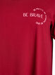 Short-sleeved nightgown in organic cotton, Red, Packshot image number 2
