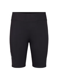 Tight-fitting workout shorts with logo