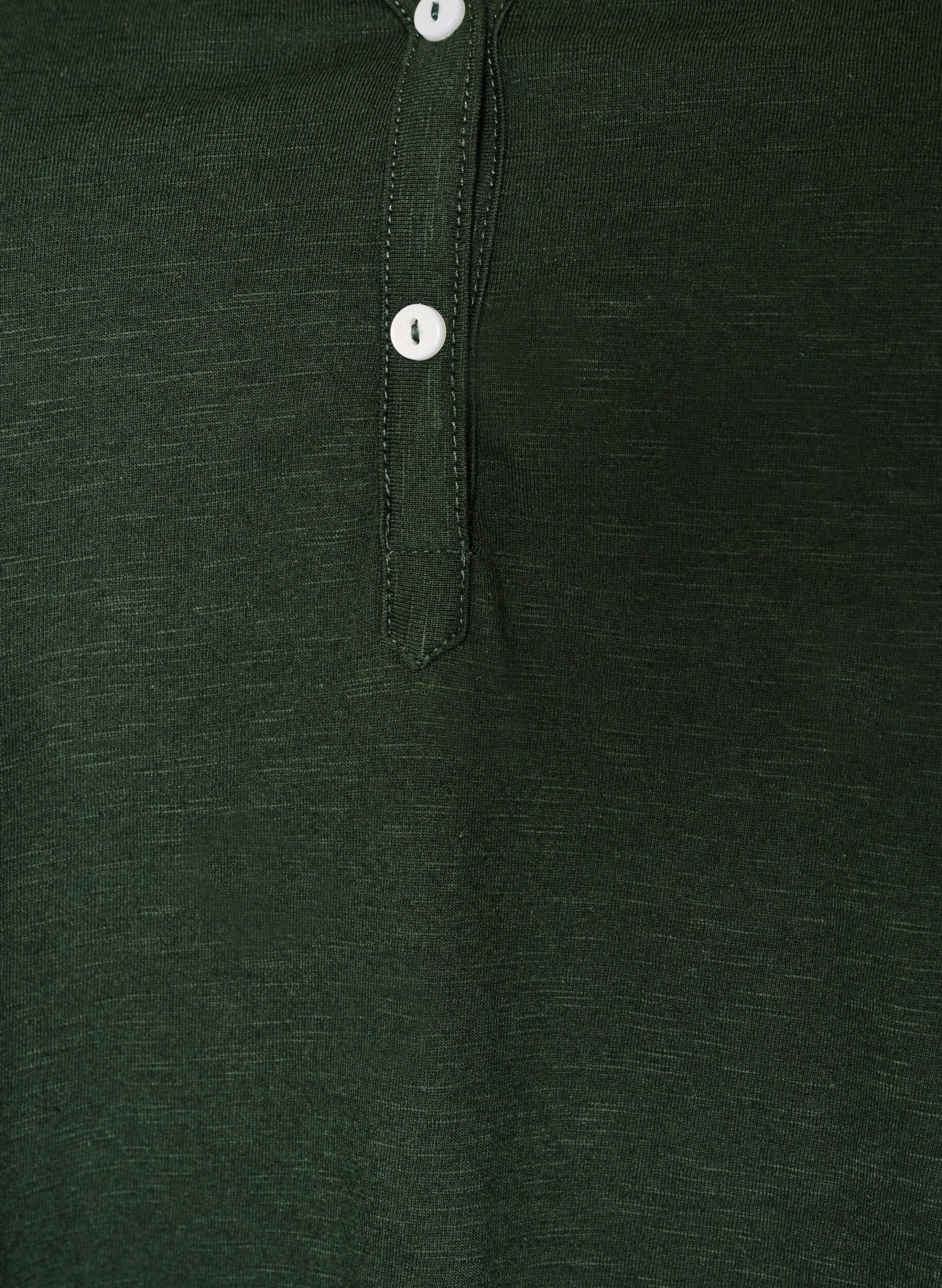 ZizzifashionT-shirt with button detail, Green, Packshot image number 2