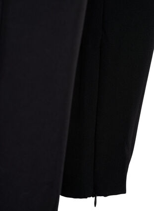 Trousers with a zipper at the ankle, Black, Packshot image number 3