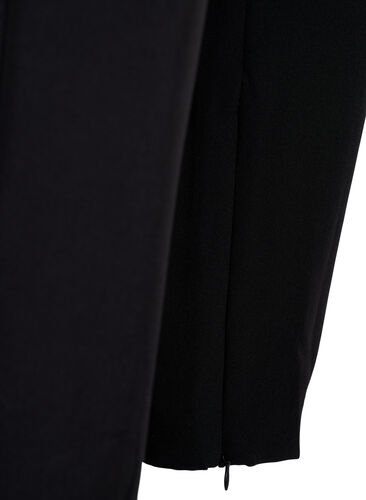 Trousers with a zipper at the ankle, Black, Packshot image number 3