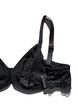 Full coverage bra with lace and microfibre, Black, Packshot image number 3