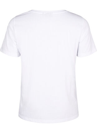 Crew neck cotton T-shirt with print, B. White W. Hearts, Packshot image number 1