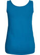 Solid color basic top in cotton, Petrol, Packshot image number 1
