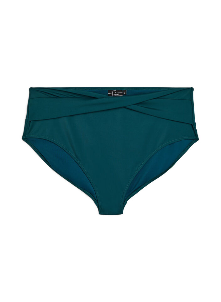 Bikini briefs with wrap detail, Green, Packshot