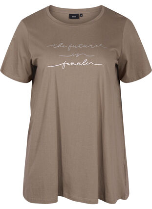 Oversize sleep T-shirt in organic cotton, Falcon Text, Packshot image number 0
