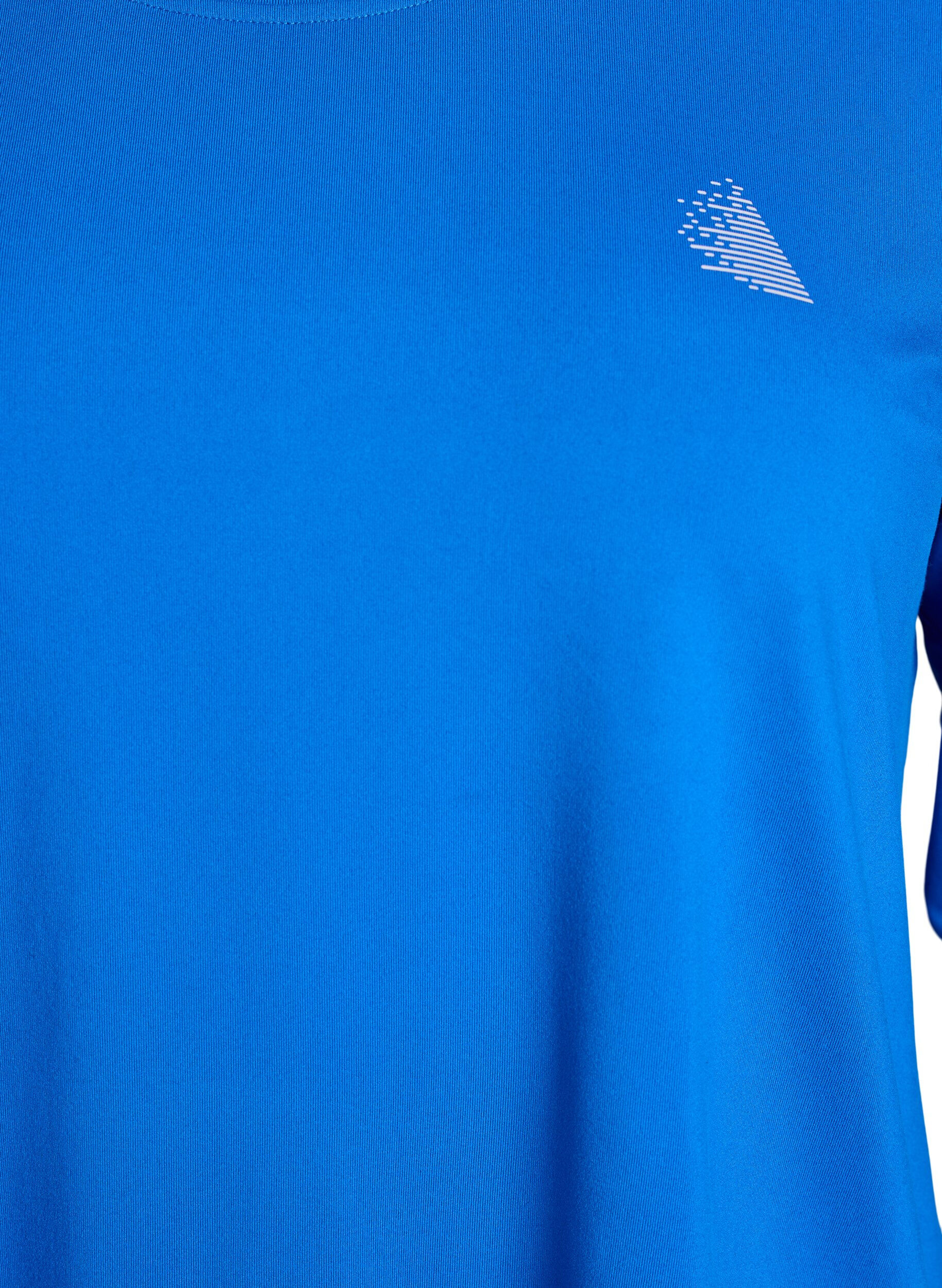 ZizzifashionWorkout top with 3/4 sleeves, Blue, Packshot image number 2