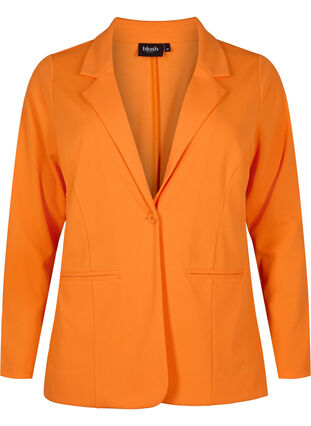 Blazer with pockets, Vibrant Orange, Packshot image number 0