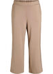 High-waisted lounge trousers with straight legs, Beige, Packshot image number 0