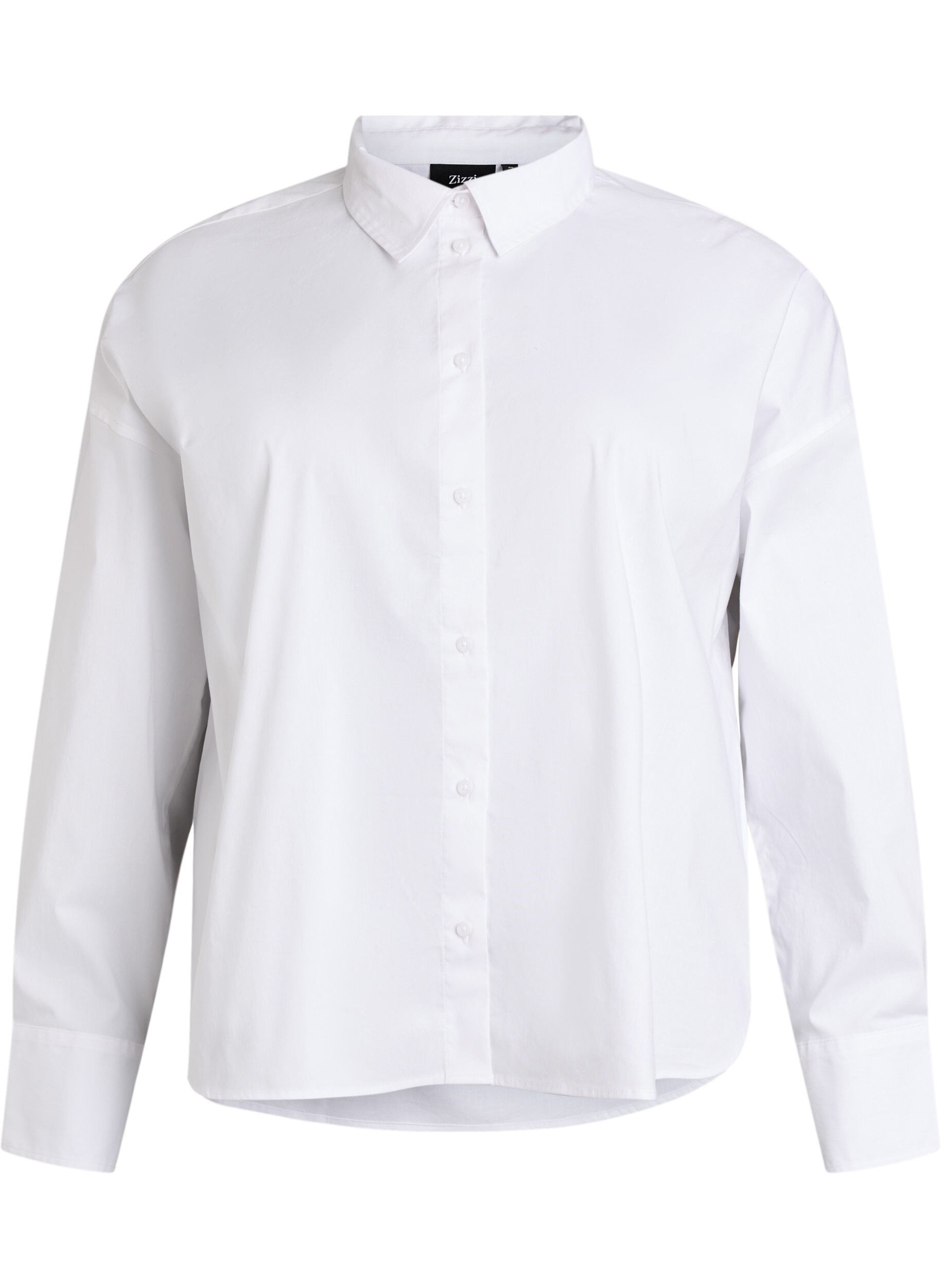 Classic cotton shirt with a loose fit