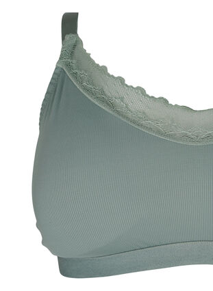 Ribbed bra with lace, Laurel Wreath Ass, Packshot image number 2