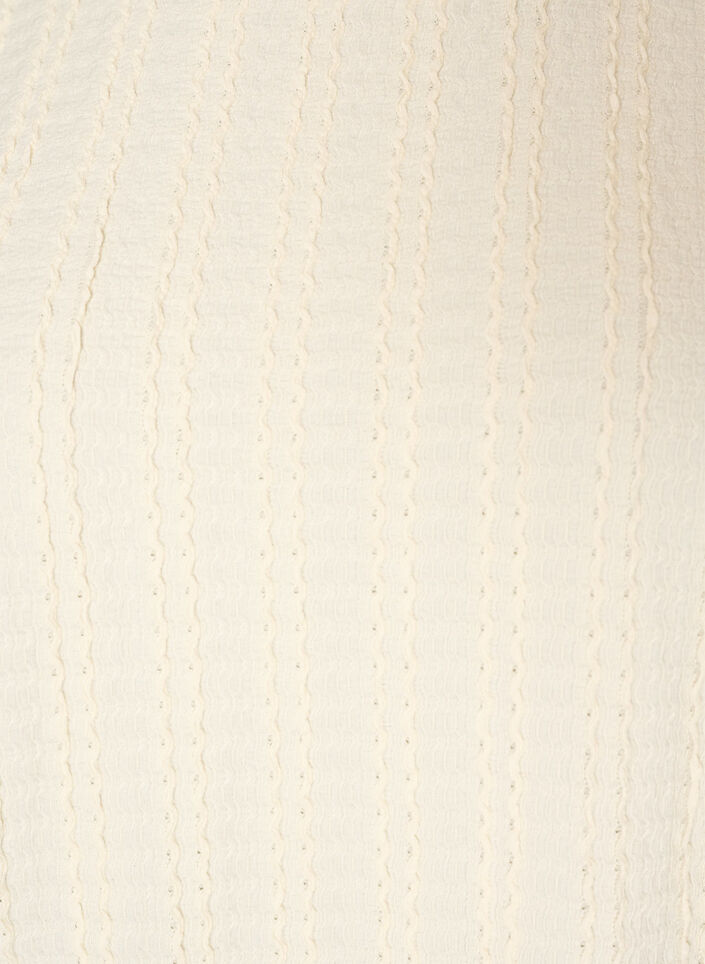 Textured jersey blouse with a balloon silhouette, Vanilla, Packshot image number 2