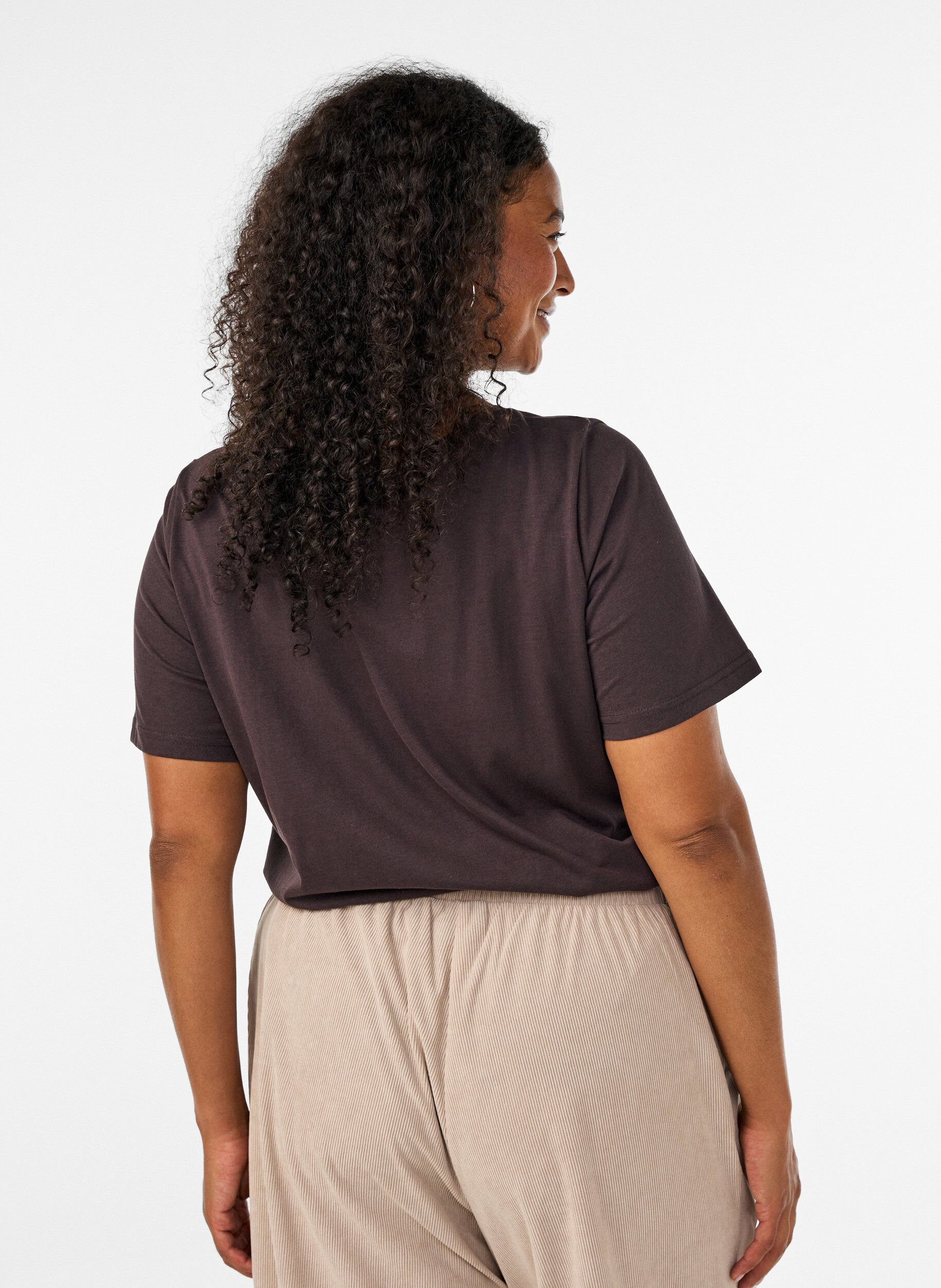 ZizzifashionT-shirt with motif, Brown, Model image number 2