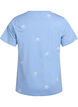 T-shirt in organic cotton with embroidered motifs, Light Blue, Packshot image number 1