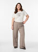 T-shirt with motif, White, Model image number 1