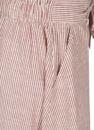 Striped skirt with pockets in cotton, Dry Rose Stripe, Packshot image number 3