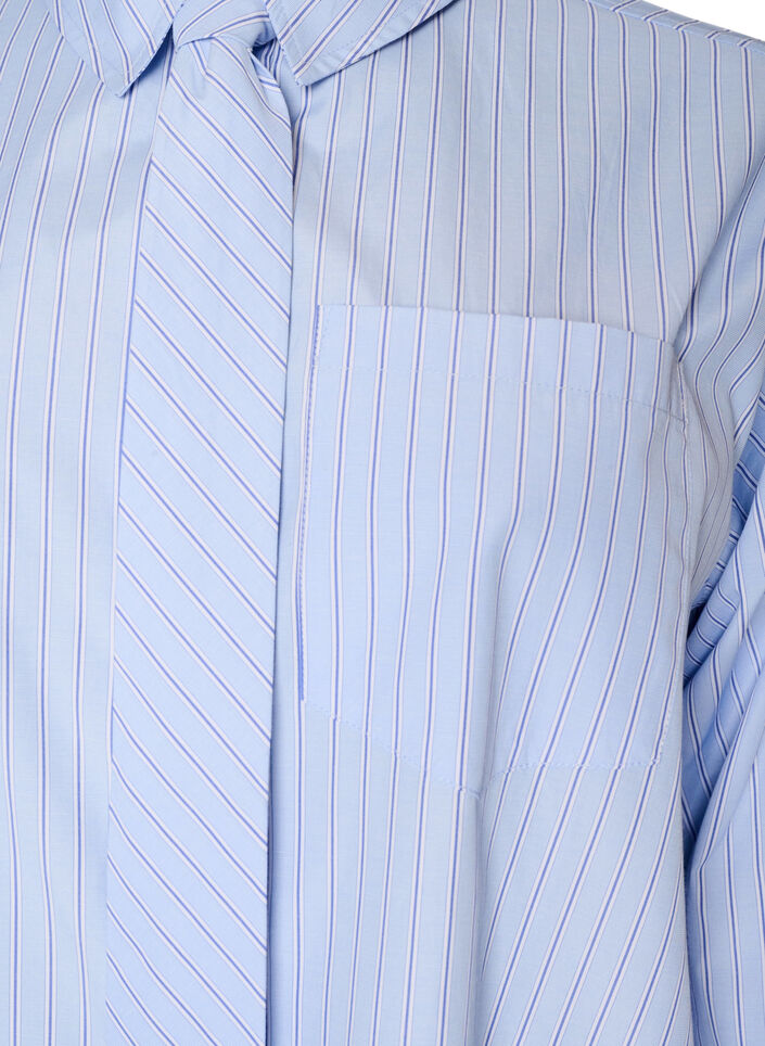 Loose shirt with tie, Light Blue, Packshot image number 2