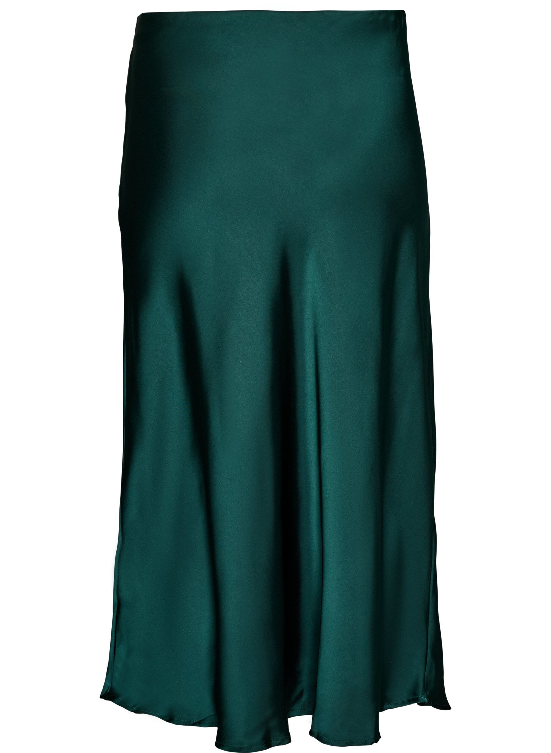 ZizzifashionSatin midi skirt, Green, Packshot image number 1