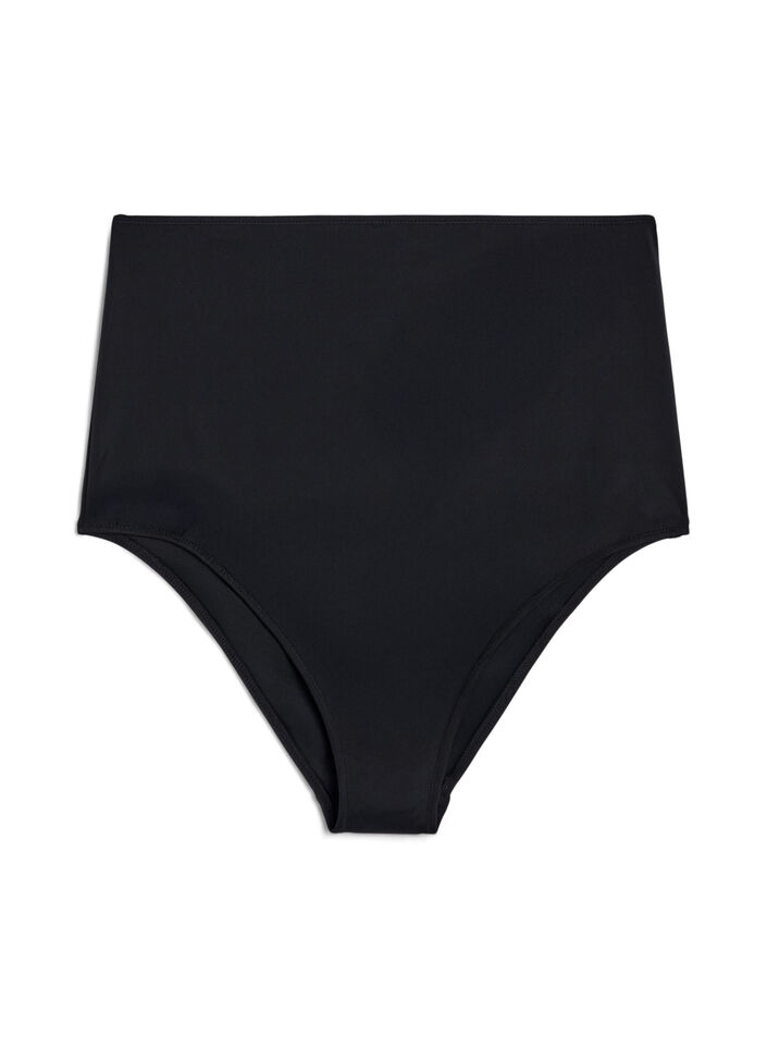 Bikini briefs with extra high waist, Black, Packshot image number 0