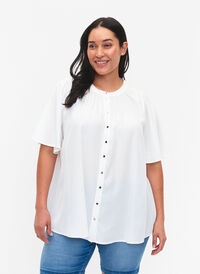 Short-sleeved shirt with dotted pattern, Snow White, Model