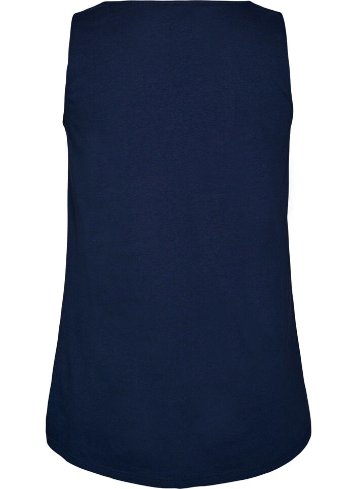 Cotton top with a-shape, Blue, Packshot image number 1