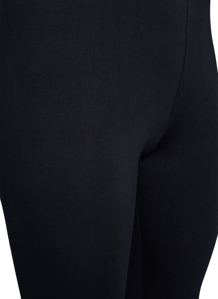 Ankle-length leggings in viscose, Black, Packshot image number 2