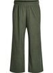Velvet trousers with a wide leg, Green, Packshot image number 0